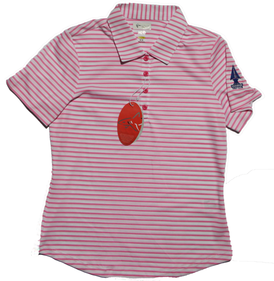 Picture of Greg Norman Microlux Stripe Polo - Pink