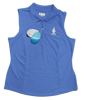 Greg Norman Sleeveless Micro Pique Polo - Caymen Blue