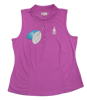 Greg Norman Sleeveless Micro Pique Polo -Orchid