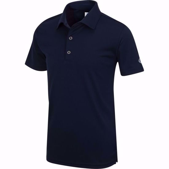 Picture of Boys U.S. Kids Golf Collection by Greg Norman ML75 Solid Polo w/ Nehoiden Logo - Navy