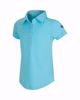 Picture of Girls U.S. Kids Golf Collection by Greg Norman ML75 Solid Polo w/Nehoiden Logo - Aqua