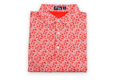 Picture of Inward Half Polo w/ Nehoiden Member Logo on Chest - POPPY